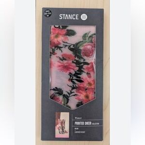 Stance women’s printed sheer collection nylon Lowrider height mayflowers socks